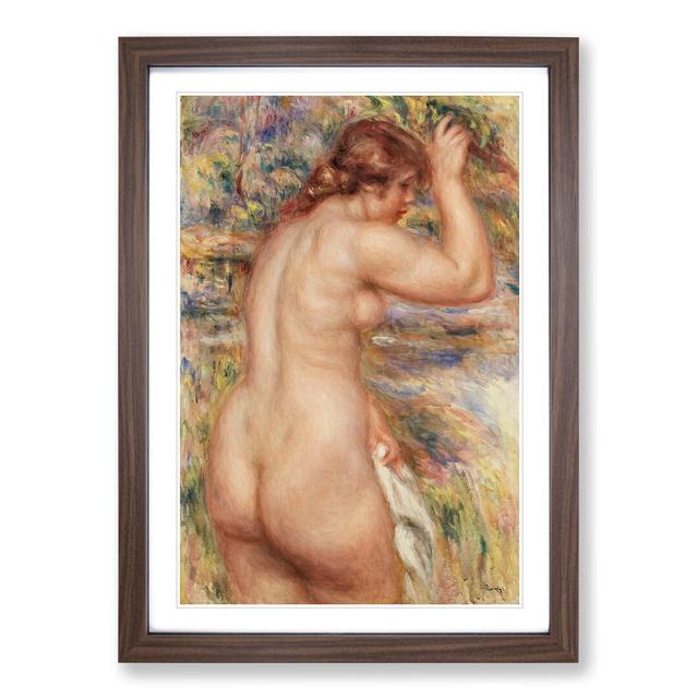 Nude Woman Vol.1 by Pierre-Auguste Renoir - Picture Frame Painting on MDF East Urban Home Frame Option: Walnut Framed, Size: 48cm H x 36cm W x 2cm D on Productcaster.