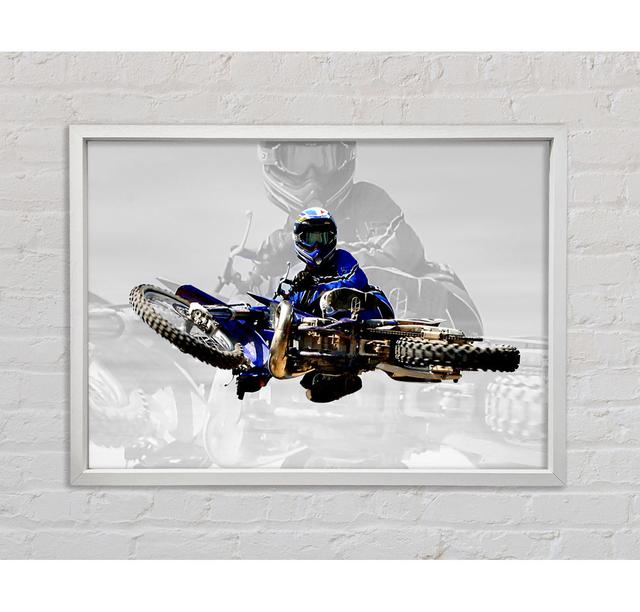 Motorcross Free Styler From Above - Print Bright Star Size: 100cm H x 141.4cm W x 3.3cm D on Productcaster.