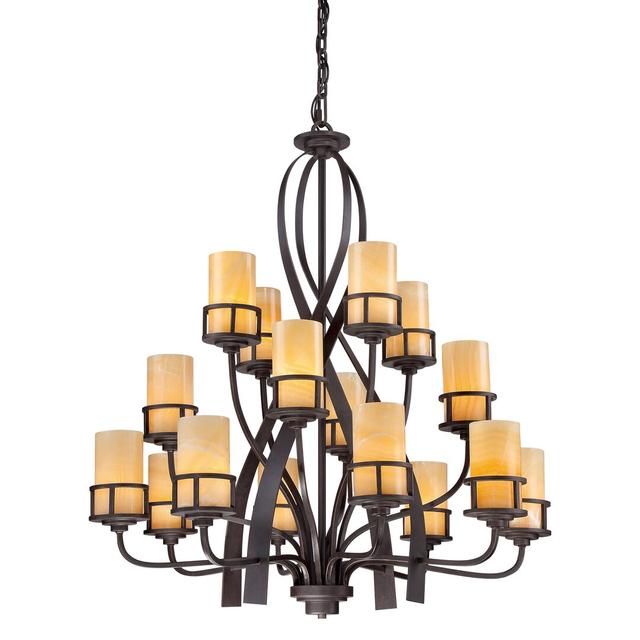 Bavaria 16-Light Shaded Chandelier Red Barrel Studio on Productcaster.