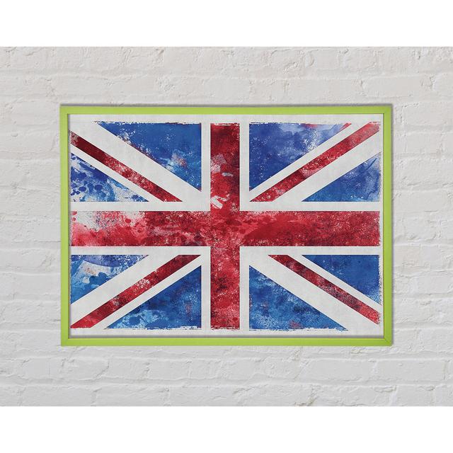 Armya Union Jack Washed Out - Single Picture Frame Art Prints Brayden Studio Size: 59.7cm H x 84.1cm W x 2cm D on Productcaster.