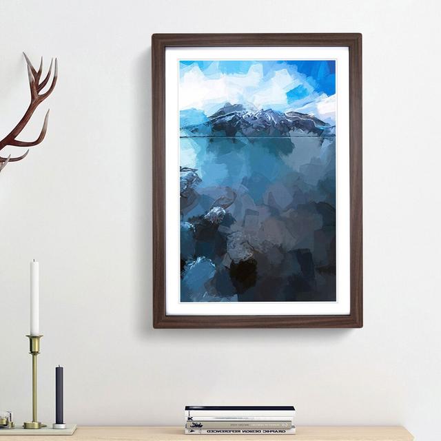 Lake Minnewaska in Canada in Abstract - Picture Frame Graphic Art Print East Urban Home Frame Option: Walnut Framed, Size: 48cm H x 36cm W x 2cm D on Productcaster.