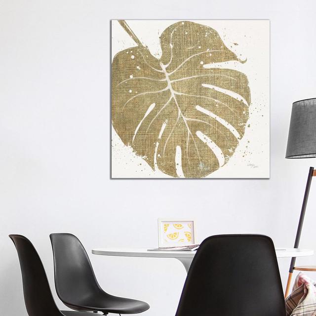 Gold Leaves III by Wellington Studio - Gallery-Wrapped Canvas Giclée on Canvas 17 Stories Size: 93.98cm H x 93.98cm W x 1.905cm D, Format: Wrapped Can on Productcaster.