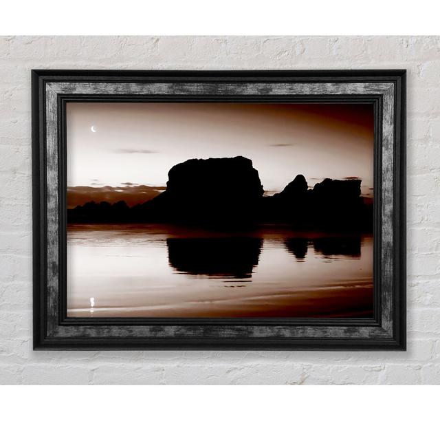 Chocolate Moon Reflection - Print Bright Star Size: 29.7cm H x 42cm W x 8cm D on Productcaster.