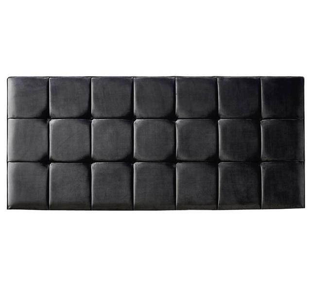 Saucedo Upholstered Headboard Fairmont Park Colour: Black, Size: Double (4'6) on Productcaster.