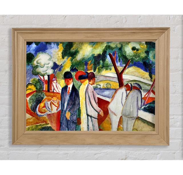 Large Bright Walk by August Macke - Single Picture Frame Art Prints Bright Star Size: 29.7cm H x 42cm W x 8cm D on Productcaster.