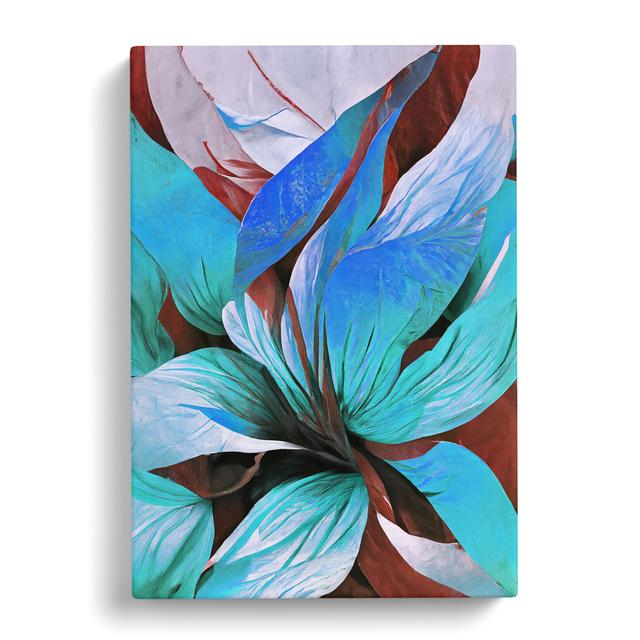 Pretty Abstract Flowers No.1 - Wrapped Canvas Print ClassicLiving Size: 60cm H x 40cm W x 3cm D on Productcaster.