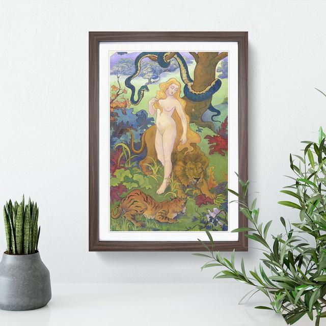 Eve by Paul Ranson - Picture Frame Painting East Urban Home Frame Option: Walnut Framed, Size: 48cm H x 36cm W x 2cm D on Productcaster.