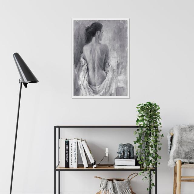 Draped Figure I by Ethan Harper - Painting Etta Avenue Size: 80cm H x 55cm W, Format: White Framed Paper Print on Productcaster.