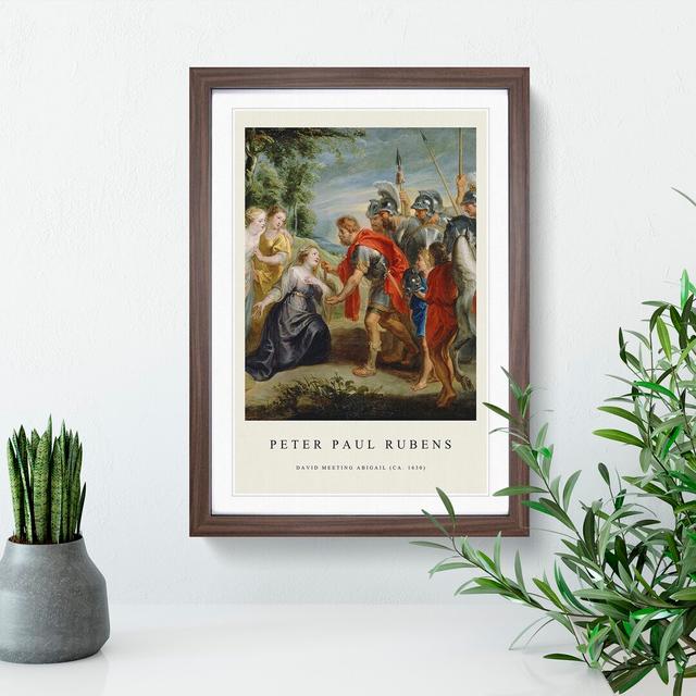 Abigai and David by Peter Paul Rubens - Picture Frame Painting East Urban Home Size: 65cm H x 48cm W x 2cm D, Frame Option: Walnut Framed on Productcaster.