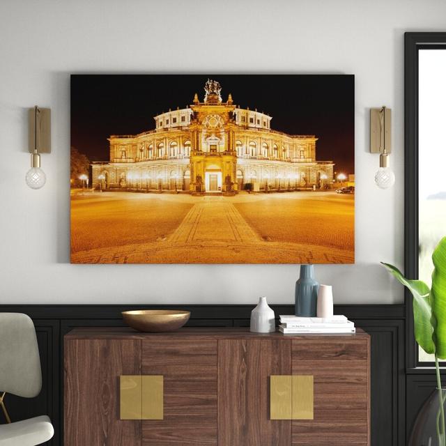 Leinwandbild Dresden Opera House East Urban Home Größe: 180 cm L x 120 cm B x 2 cm T on Productcaster.