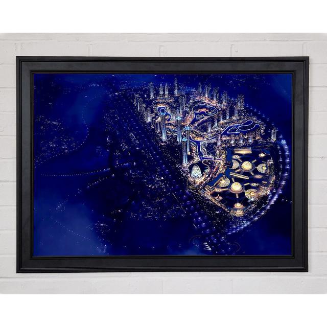 Dubai Blue Nights - Druck Ebern Designs Größe: 29,7 cm H x 42 cm B x 1,5 cm T on Productcaster.