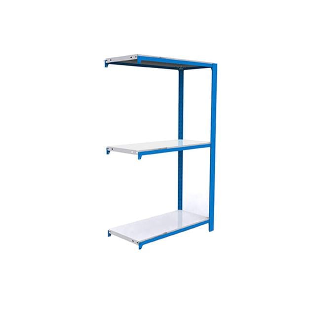 Vanhorn 100cm 3 Shelf Shelving Unit Rebrilliant Size: 100cm H x 90cm W x 30cm D, Finish: Blue/White on Productcaster.