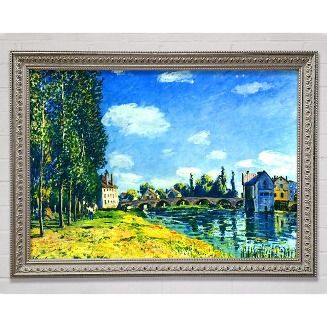 Sisley Bridge Of Moret In Summer Framed Print Bright Star Size: 21cm H x 29.7cm W on Productcaster.