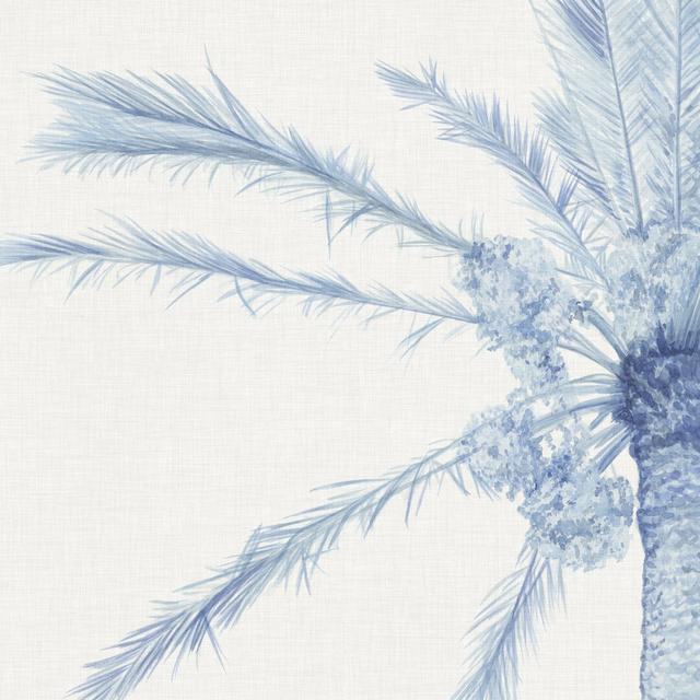 Chambray Palms I by Megan Meagher - Wrapped Canvas Painting 17 Stories Size: 76cm H x 76cm W on Productcaster.