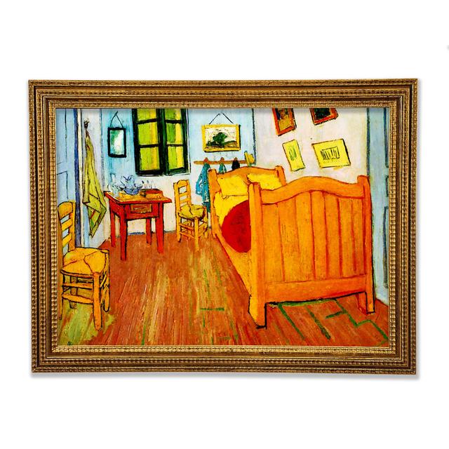 Van Gogh Room At Arles Framed Print August Grove Format: Gold Framed Paper, Size: 59.7cm H x 84.1cm W on Productcaster.