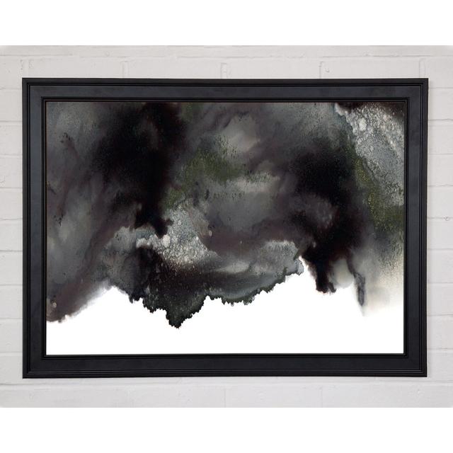 Abstract Cloud Metro Lane Size: 42cm H x 59.7cm W x 1.5cm D, Format: Matte Black Framed Paper on Productcaster.