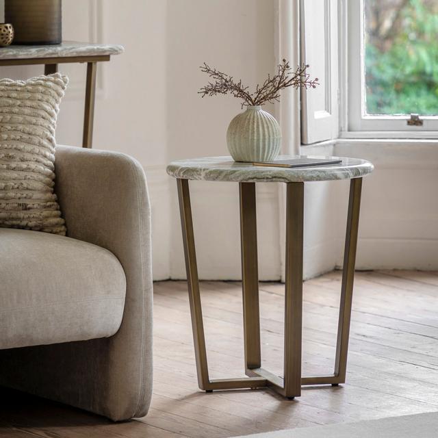 Lusso Side Table 520X520x560mm Ivy Bronx on Productcaster.