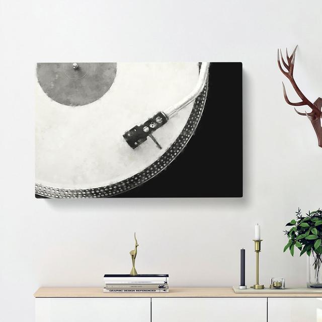 Needle of the Turntable - Wrapped Canvas Painting Print East Urban Home Size: 60cm H x 91cm W x 3cm D on Productcaster.