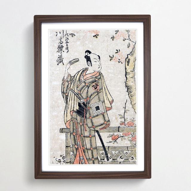 Ichikawa Komazo I by Torii Kiyonaga - Picture Frame Art Print East Urban Home Size: 48cm H x 36cm W x 2cm D, Frame Option: Walnut Framed on Productcaster.