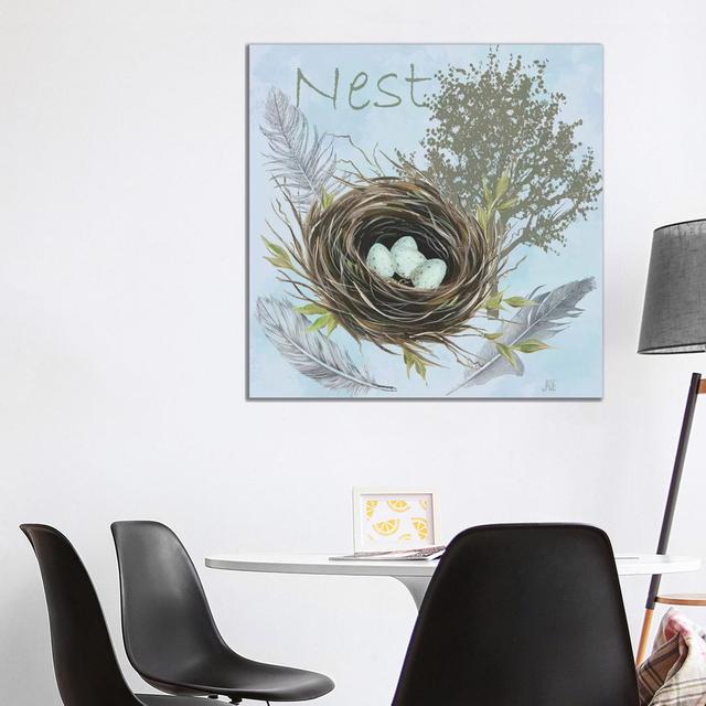 Nesting Collection I - Wrapped Canvas Print Brambly Cottage Size: 93.98cm H x 93.98cm W x 3.81cm D on Productcaster.