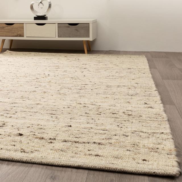 Hand-woven Rug Bridport Made Of New Wool In a Classical Wool Blend Fernleaf Rug Size: Rectangle 70 x 130cm on Productcaster.