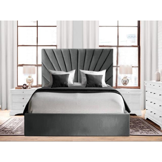 Aliene Upholstered Bed Canora Grey Colour: Gray, Size: Small Double (4') on Productcaster.