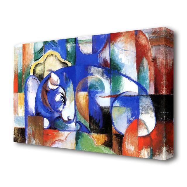 Bull by Franz Marc - Wrapped Canvas Painting Print East Urban Home Size: 35.6 cm H x 50.8 cm W on Productcaster.