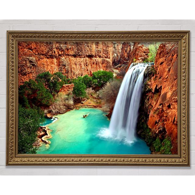 Arizona Waterfalls - Single Picture Frame Art Prints Union Rustic Size: 100cm H x 141.4cm W on Productcaster.