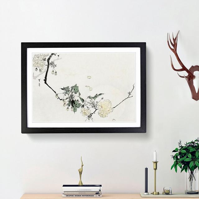 Cherry Blossom by Watanabe Seitei - Picture Frame Art Print East Urban Home Frame Option: Black Framed, Size: 36cm H x 48cm W x 2cm D on Productcaster.