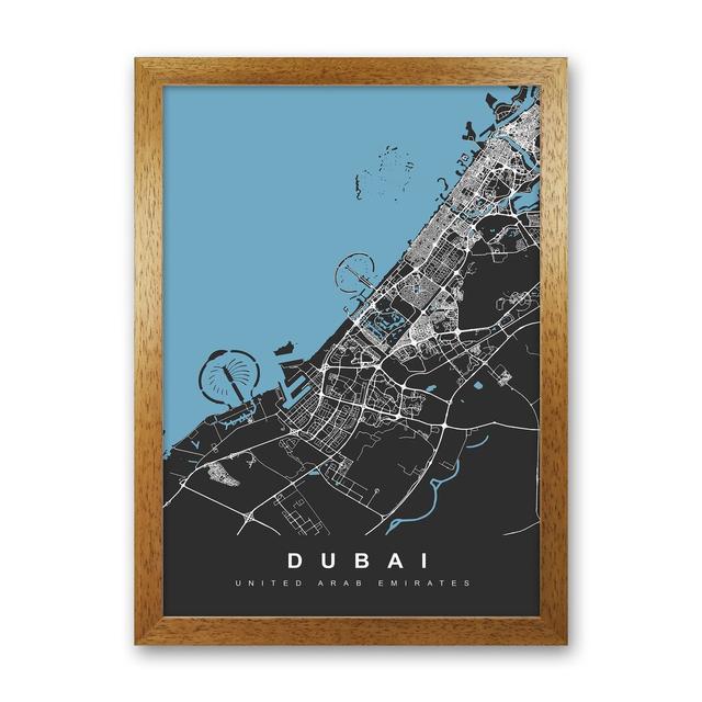 Dubai - Wrapped Graphic Art Print on Canvas Borough Wharf Format: Brown Paper, Size: 34cm H x 25cm W x 3cm D on Productcaster.