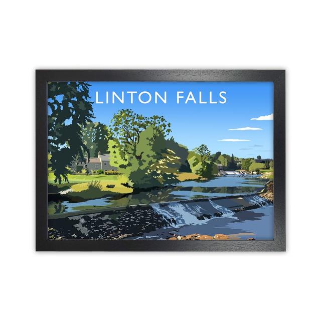 Linton Falls by Richard O'Neill - Graphic Art Print Corrigan Studio Format: Black Framed, Size: 24cm H x 34cm W x 3cm D on Productcaster.