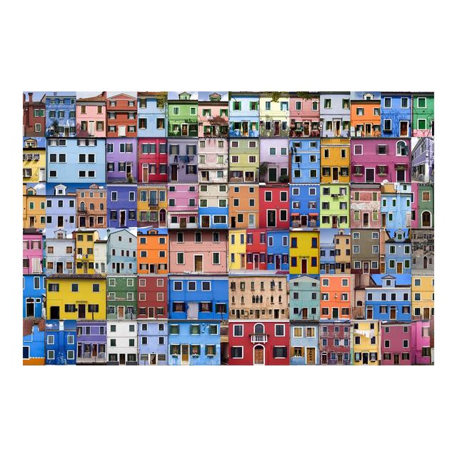 Venetian Houses 2.9m x 4.32m Textured Matte Peel & Stick Wall Mural East Urban Home on Productcaster.