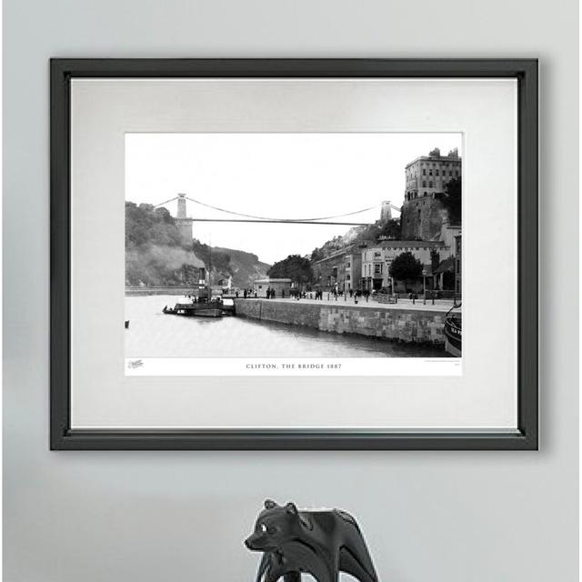 Clifton, The Bridge 1887 - Single Picture Frame Print The Francis Frith Collection Size: 60cm H X 80cm W x 2cm D on Productcaster.