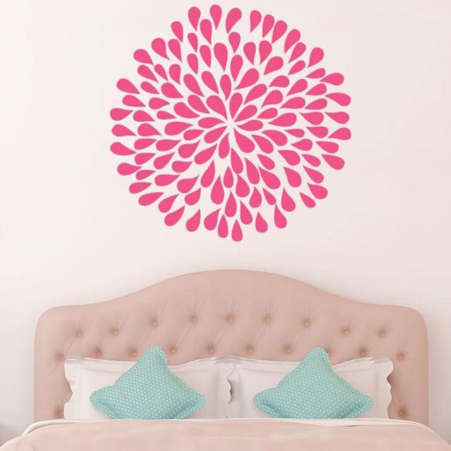 Flowers Petals Wall Sticker Maturi Colour: Pink on Productcaster.