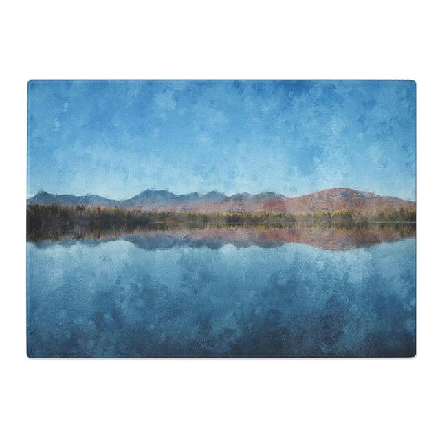 Lake Jerico in New Hampshire Painting Chopping Board East Urban Home Size: 0.4cm H x 28.5cm W x 39cm L on Productcaster.