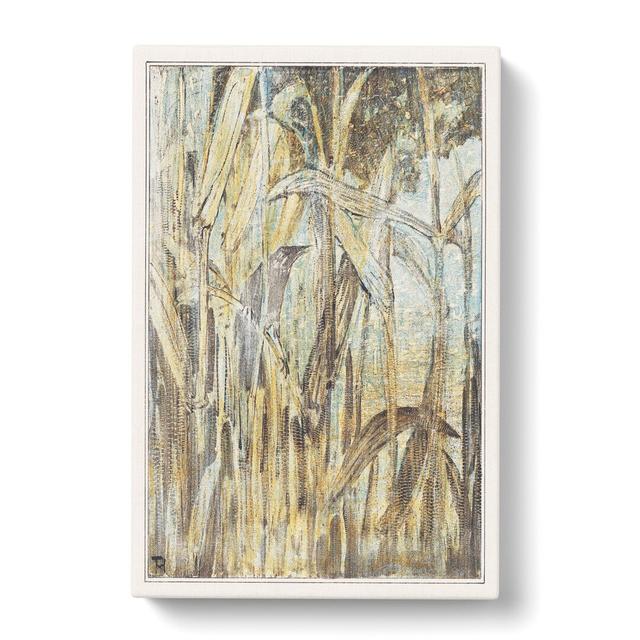 Bird In The Reeds by - Wrapped Canvas Painting East Urban Home Size: 76cm H x 50cm W x 3cm D on Productcaster.