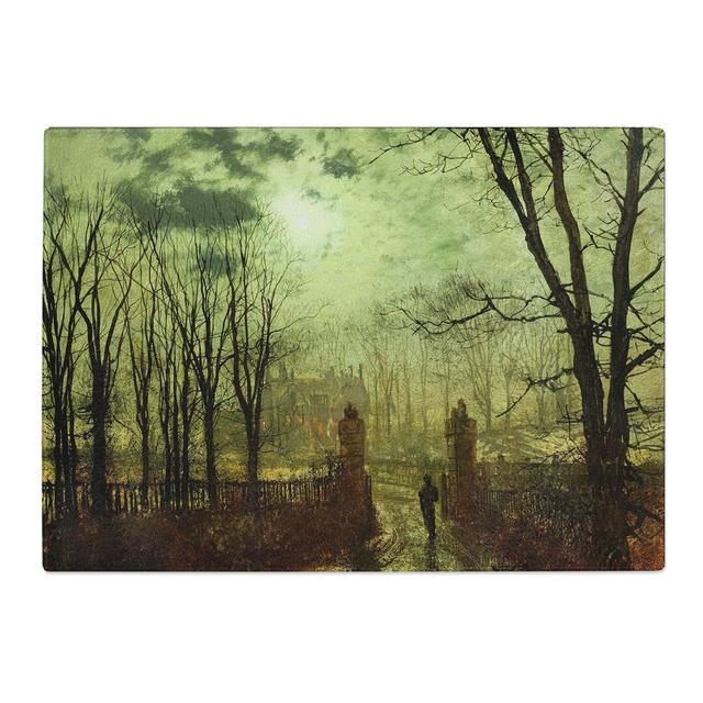 At the Park Gate by John Atkinson Grimshaw Chopping Board East Urban Home Size: 0.4cm H x 20cm W x 29cm L on Productcaster.