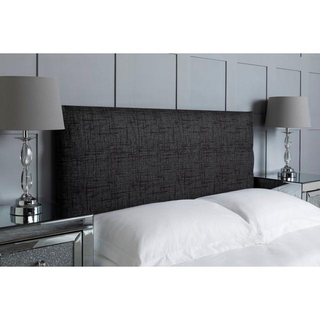 Maday Upholstered Headboard Wade Logan Size: Double (4'6), Colour: Steel on Productcaster.