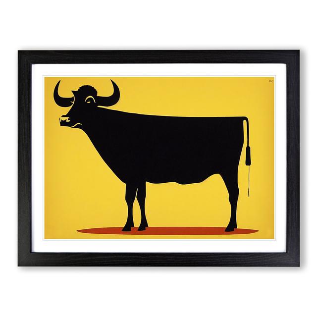 Cow Abstract Vol.2 - Picture Frame Graphic Art Brambly Cottage Frame Colour: Black, Size: 25cm H x 34cm W x 2cm D on Productcaster.