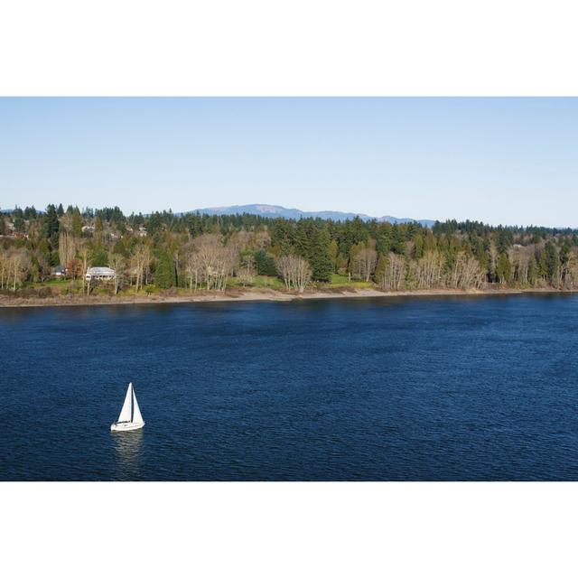 Columbia River Sailboat by CaseyHillPhoto - Print Breakwater Bay Size: 81cm H x 122cm W on Productcaster.