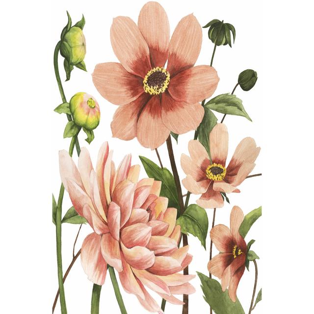 Dahlia Spell II - Wrapped Canvas Painting Rosalind Wheeler Size: 30cm H x 20cm W x 3.8cm D on Productcaster.