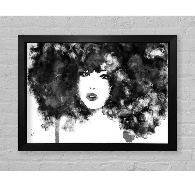 Black Big Hair - Print Bright Star Size: 84.1cm H x 118.9cm W x 3.4cm D on Productcaster.