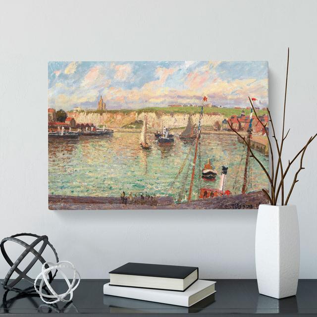 Dieppe Port by Camille Pissarro - Wrapped Canvas Painting East Urban Home Size: 40cm H x 60cm W x 3cm D on Productcaster.