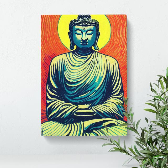 Buddha And The Sun Latitude Vive Size: 76cm H x 50cm W x 3cm D on Productcaster.