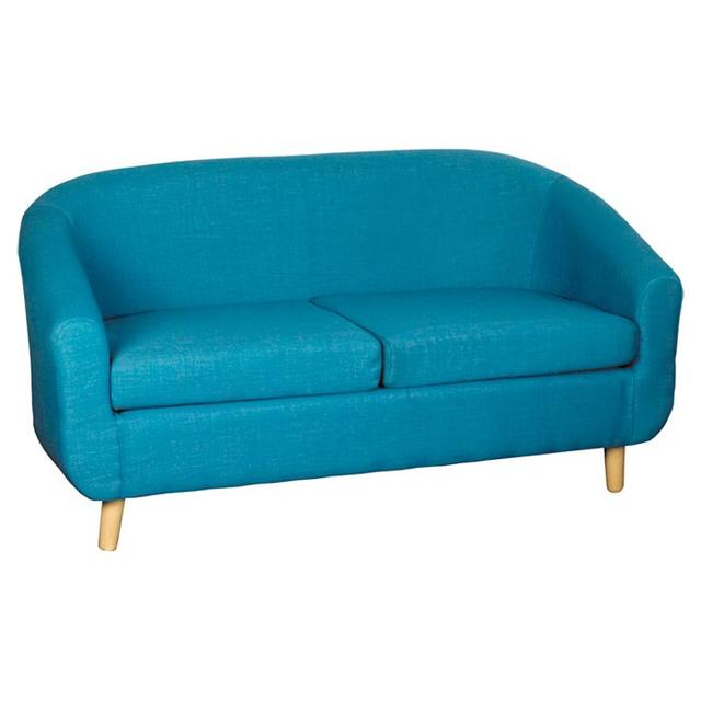 Zweiersofa Ashlyn Zipcode Design Polsterung: Blaugrün on Productcaster.