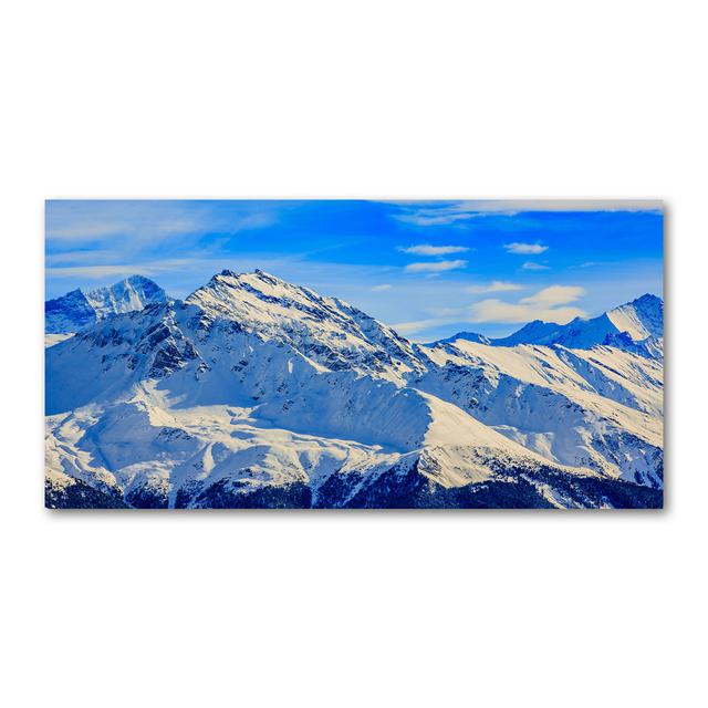 Alpen im Winter - Kunstdrucke auf Leinwand Union Rustic on Productcaster.