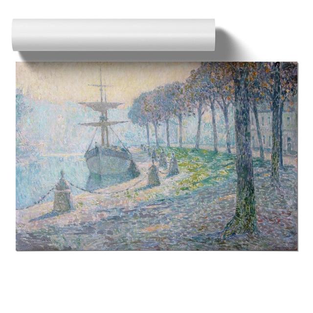 Boat in the Fog by Henri Le Sidaner - Unframed Painting East Urban Home Size: 21cm H x 30cm W x 0.1cm D on Productcaster.