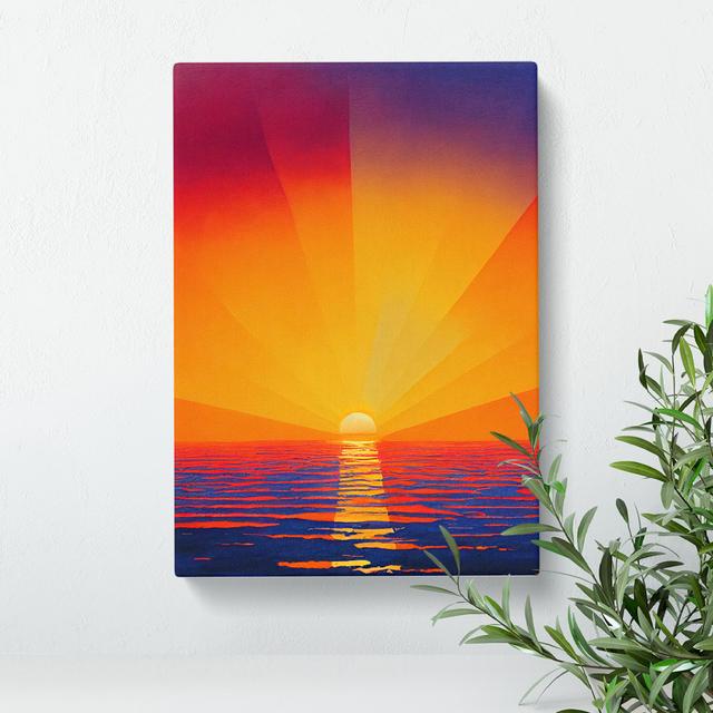 Spectacular Sunset View House of Hampton Size: 50cm H x 35cm W x 3cm D on Productcaster.