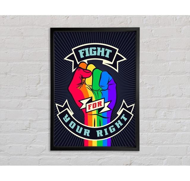 Fight For Your Right Framed Print Bright Star Size: 84.1cm H x 142.2cm W on Productcaster.