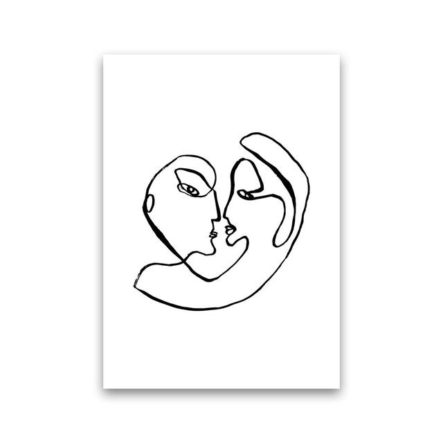 Love Embrace by Planeta444 - Print Metro Lane Frame Option: No Framed, Size: 59cm H x 42cm W x 1cm D on Productcaster.